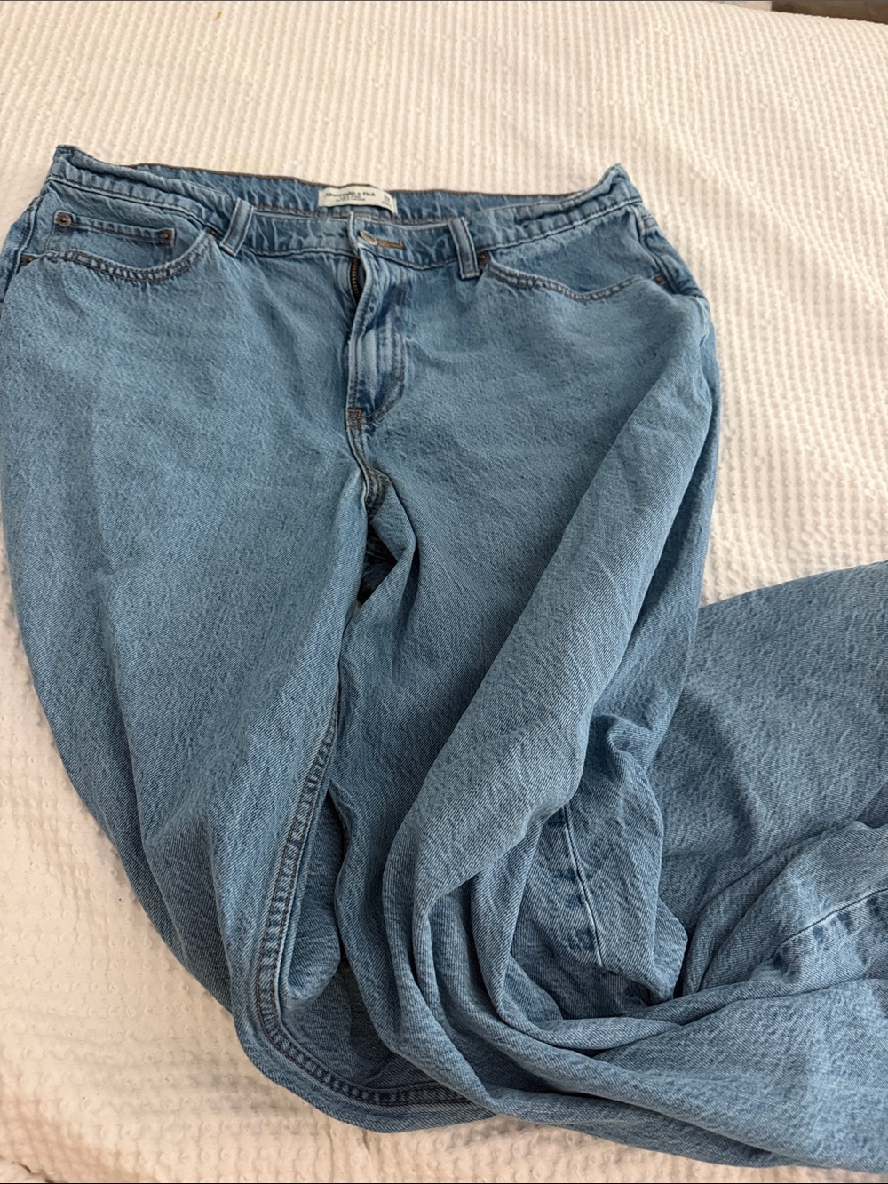 Abercrombie & Fitch Light Blue Boyfriend Jeans